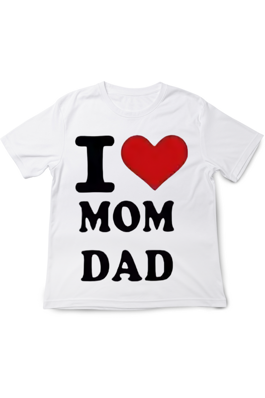 Special I Love Mom Dad Theme Kids T-Shirt