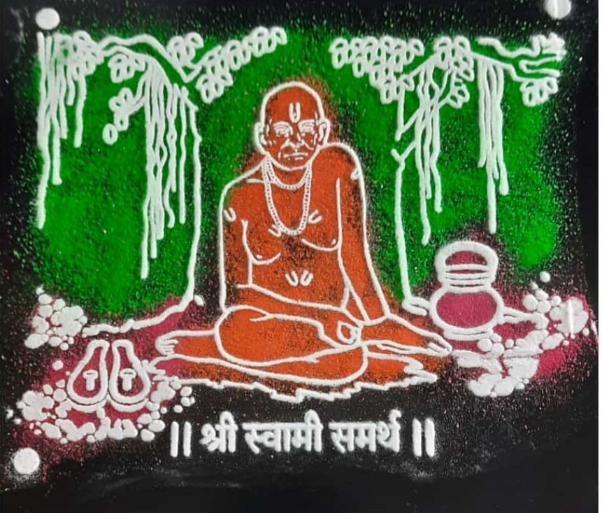 Shri Swami Samarth Rangoli Stencil / Sacha